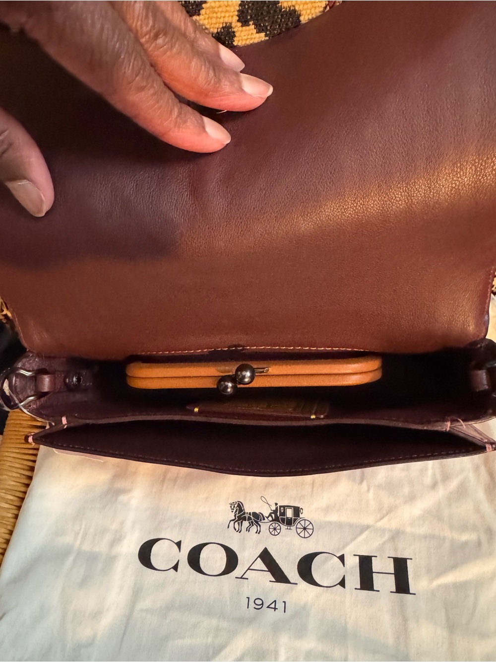Coach 1941 Quilted Rivets Dinky in Dusty Rose - Picture 6 of 9